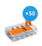 Multipack 50x Wago 221-415 Bornier à vis Connecteur | 5 Câble Connexion 