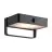 Nordlux Saulio Applique Murale Aluminium Noir 4.45W 370lm - 830 Blanc Chaud | IP44 - Solar