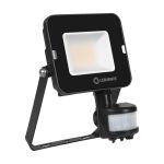 Ledvance LED Floodlight Compact Zwart 20W 1800lm 100D - 830 Warm Wit | IP65 - Symmetrisch - Bewegings- en lichtsensor