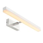 Nordlux Otis 60 Wandlamp Aluminium Wit - Buitenverlichting - 17W 1650lm - 930 Warm Wit | IP44 - Beste Kleurweergave  - 3-Staps Dimbaar