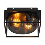 Nordlux Griffin Plafondlamp Aluminium Zwart | Geschikt voor E27