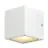 SLV Sitra Cube Wandlamp Aluminium Wit | Buitenverlichting - IP44 - Geschikt voor 2x GX53 