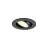 SLV New Tria 45 Spot Aluminium Zwart Rond 4W 360lm 24D - 930 Warm Wit | Zaagmaat 45mm -  Beste Kleurweergave