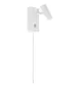 Nordlux LED Wandlamp Omar Wit 3.2W 320lm 41D - 827 Zeer Warm Wit | Dimbaar - Kantelbaar