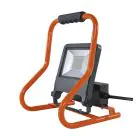 Ledvance LED Floodlight Bouwlamp Donker Grijs 50W 4500lm 110D - 840 Koel Wit | IP54 - 2 Power Outlets - Symmetrisch