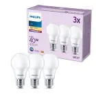 Voordeelpak 3x Philips Lamp LED E27 Peer Mat 5W 470lm - 827 Zeer Warm Wit