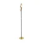Eglo Vloerlamp Castelpoto Staal Brushed Messing, Zwart 17.6W 2000lm - 830 Warm Wit | Dimbaar